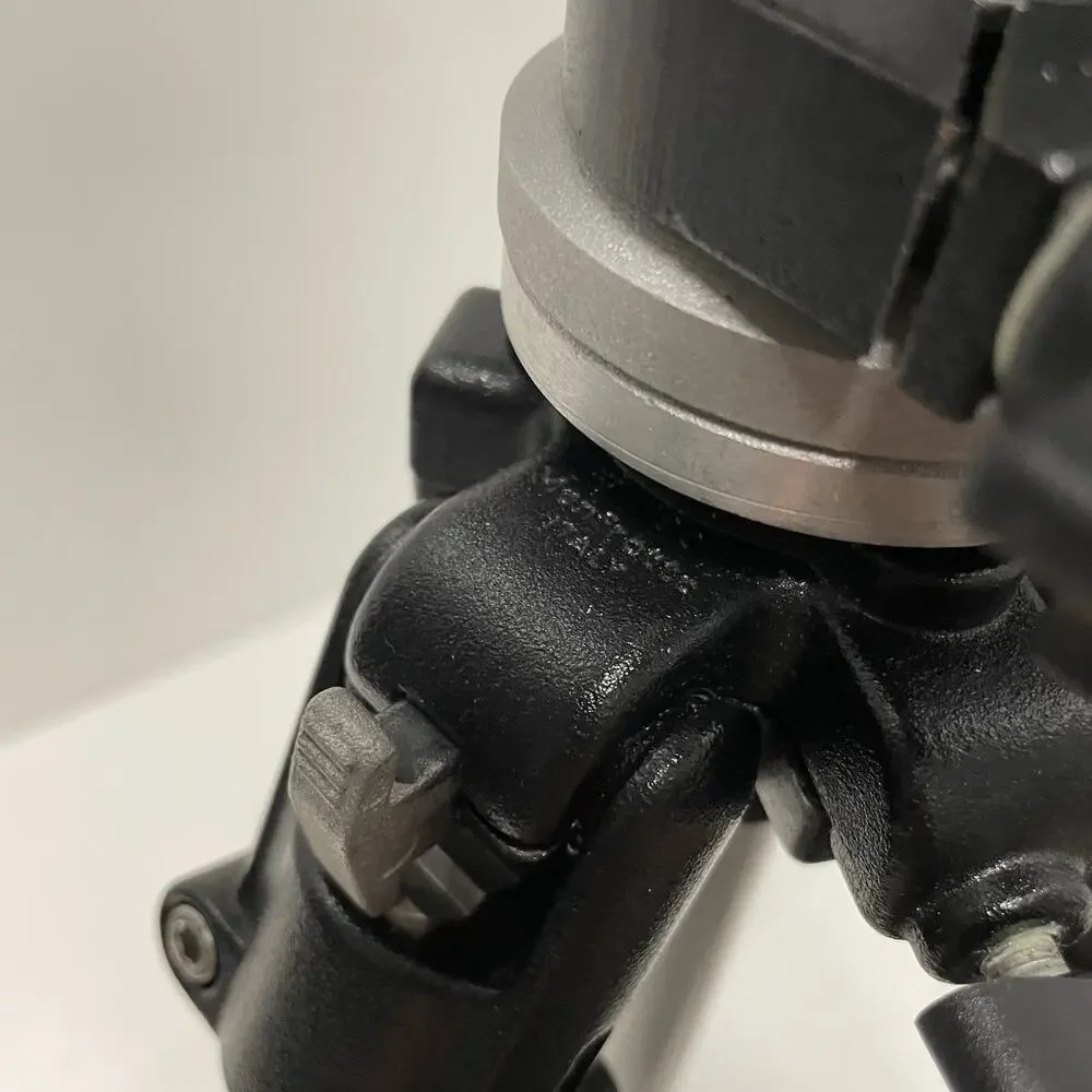 Vintage Bogen 3001/190 Tripod with 3025 3-Way Pan Tilt Head Made in Italy Good